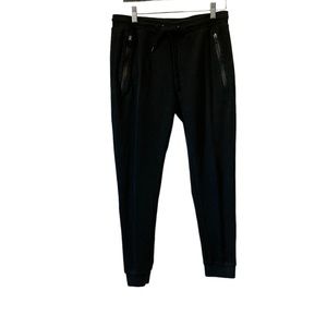 Bullhead Denim Banded Jogger Leg Skinny Pants Activewear Athleisure Black Medium